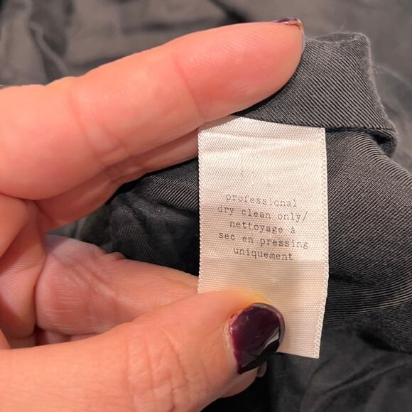 Rag & Bone Navy Sleeveless Trapeze Shirt Mini Dress Sz Large - Picture 6 of 9